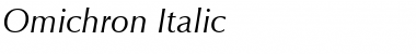 Download Omichron Italic Font
