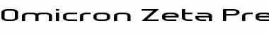 Omicron Zeta Pressed Regular Font