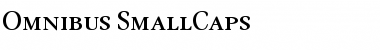 Omnibus SmallCaps Font