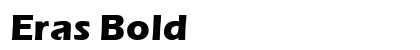 Eras Bold Preview