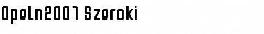 Download Opeln2001 Szeroki Font