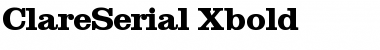 ClareSerial-Xbold Regular Font