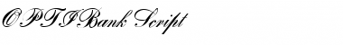 OPTIBank Script Font