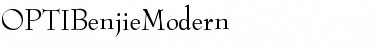 OPTIBenjieModern Regular Font