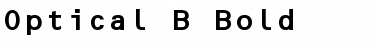 Optical B Font