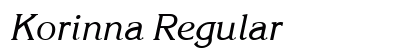 Korinna Regular Preview