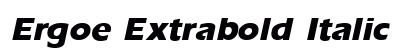 Ergoe Extrabold Italic