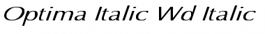 Download Optima Italic Wd Italic Font