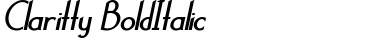 Download Claritty_BoldItalic Font