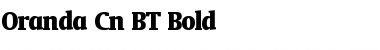 Oranda Cn BT Bold Font Oranda Cn BT Bold Font