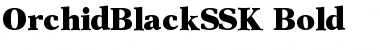 OrchidBlackSSK Bold Font