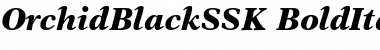 OrchidBlackSSK BoldItalic Font