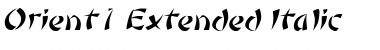 Download Orient 1Extended Font