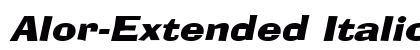 Alor-Extended Italic preview