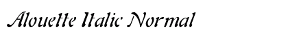 Alouette Italic Normal preview