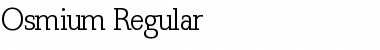 Osmium Regular Font