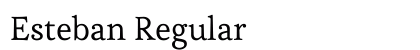 Esteban Regular