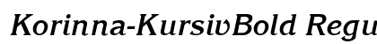 Korinna-KursivBold Regular