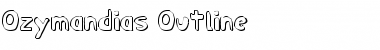 Ozymandias Outline Outline Font