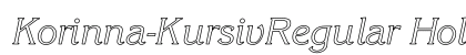 Korinna-KursivRegular Hollow Regular
