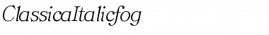 Download ClassicaItalic.fog Font