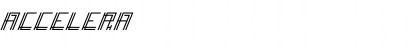 Accelera Regular Font