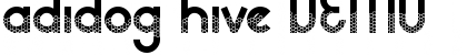 Download adidog hive DEMO Font