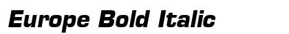 Europe Bold Italic Preview