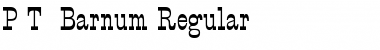 P.T. Barnum Regular Font