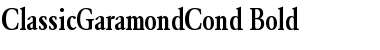 ClassicGaramondCond Bold Font