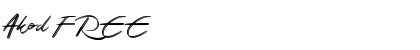 Download Akod FREE Font Download Akod FREE Font