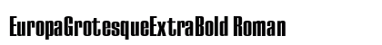 EuropaGrotesqueExtraBold Roman preview