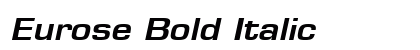 Eurose Bold Italic