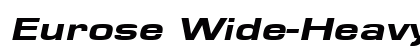 Eurose Wide-Heavy kursiv Preview
