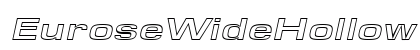 EuroseWideHollow kursiv Preview