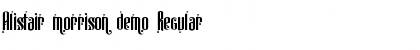 Download Alistair morrison demo Font
