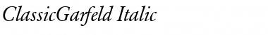 ClassicGarfeld Italic Font