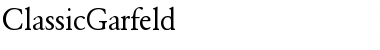 ClassicGarfeld Regular Font