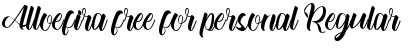 Download Alloefira free for personal Font Download Alloefira free for personal Font