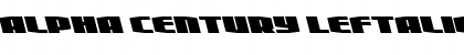 Download Alpha Century Leftalic Font Download Alpha Century Leftalic Font