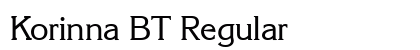 Korinna BT Regular Preview