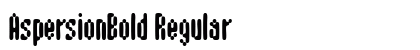 AspersionBold Regular preview