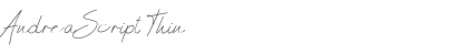 Andrea Script Thin Font