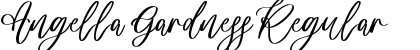 Angella Gardness Regular Font