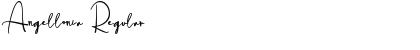 Angellonia Regular Font