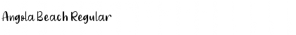 Angola Beach Regular Font