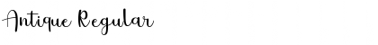 Antique Regular Font