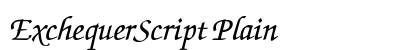 ExchequerScript Plain preview