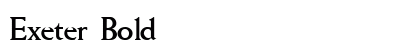 Exeter Bold preview