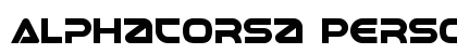 Alphacorsa Personal Use Regular preview